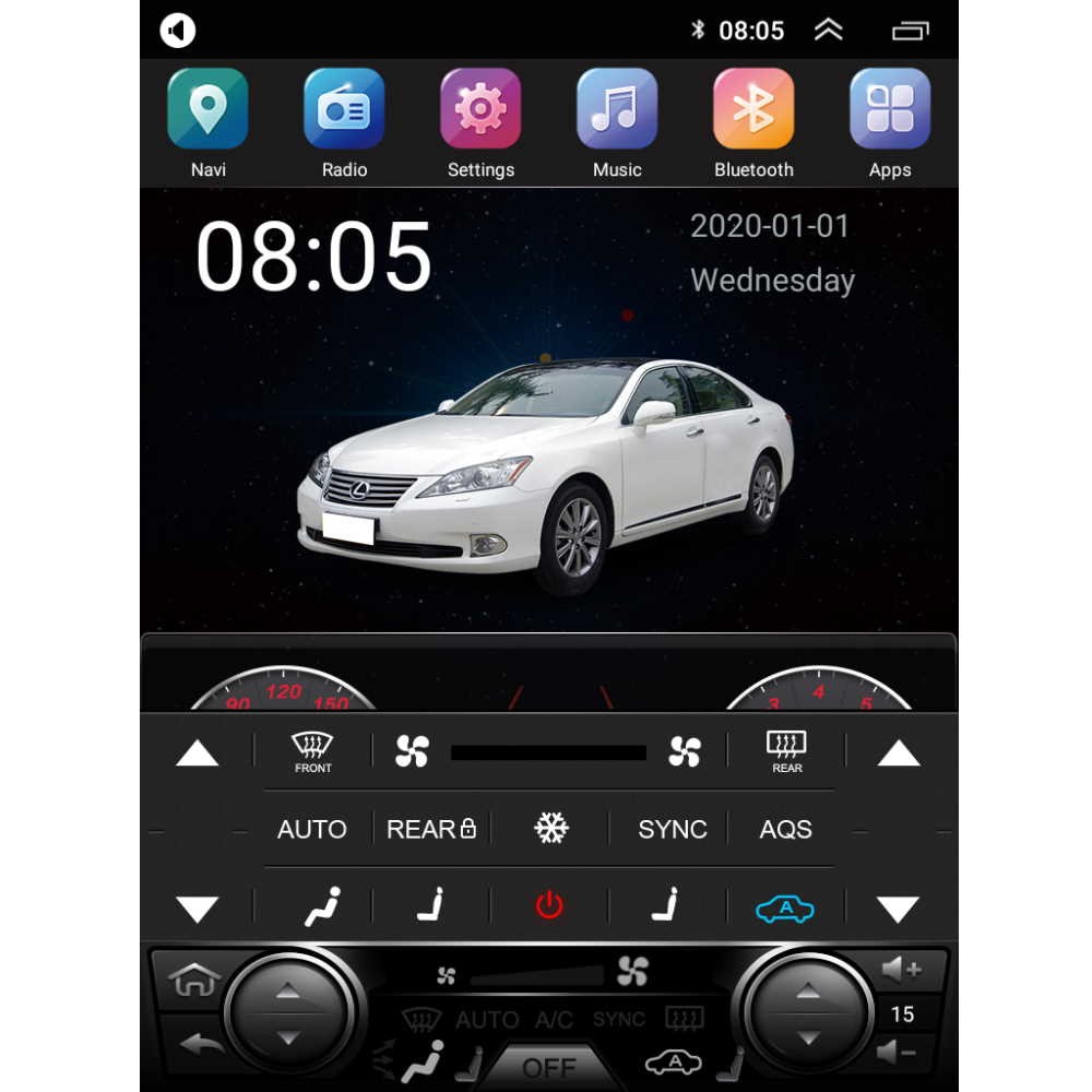 DIGITAL IQ TOP 6922_CPA TESLA STYLE OEM LEXUS IS mod. 2005-2013