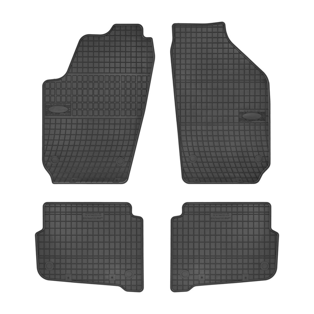 Πατάκια Λάστιχο Skoda Fabia 1998-2005 - VW Polo 2002-2008- Fox 2004- - Seat Ibiza 2002-2008 - Cordoba 2002-2008 4τμχ Forgum