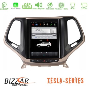 Bizzar Jeep Cherokee 2014-2019 Tesla 10.4" Navigation
