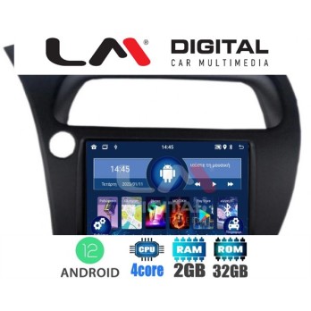 LM Digital - LM ZL4744 GPS Οθόνη OEM Multimedia Αυτοκινήτου για HONDA CIVIC 3/5D 2006-2012 (BT/GPS/WIFI)