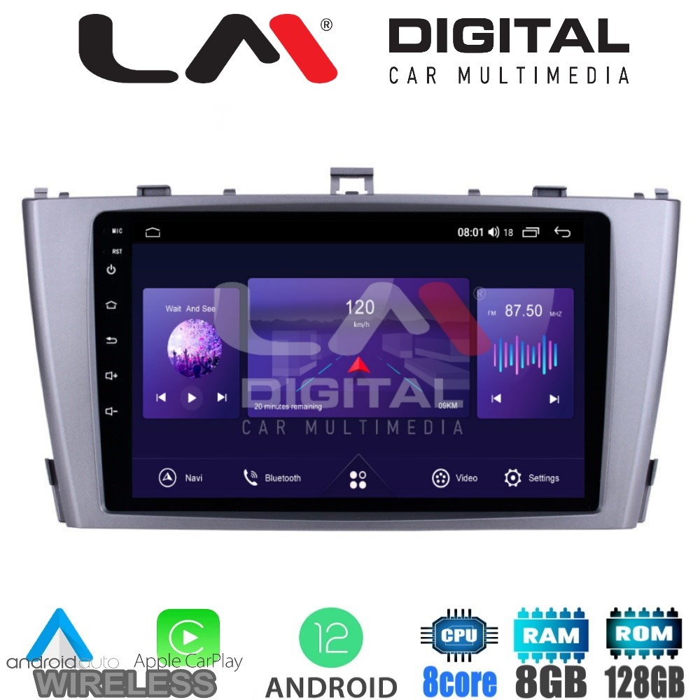 LM Digital - LM ZT8027 GPS Οθόνη OEM Multimedia Αυτοκινήτου για TOYOTA AVENSIS T27 2009  2016 (CarPlay/Androi