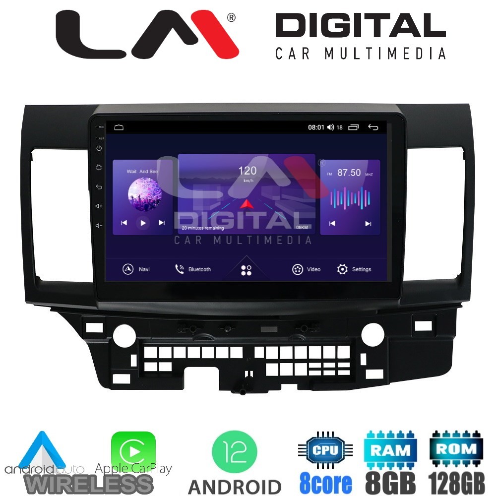 LM Digital - LM ZT8037 GPS Οθόνη OEM Multimedia Αυτοκινήτου για MITSUBISHI LANCER 2008 (CarPlay/AndroidAuto/B