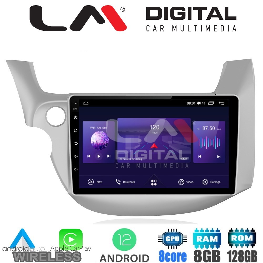 LM Digital - LM ZT8549 GPS Οθόνη OEM Multimedia Αυτοκινήτου για HONDA JAZZ 20082013 (CarPlay/AndroidAuto/BT/G