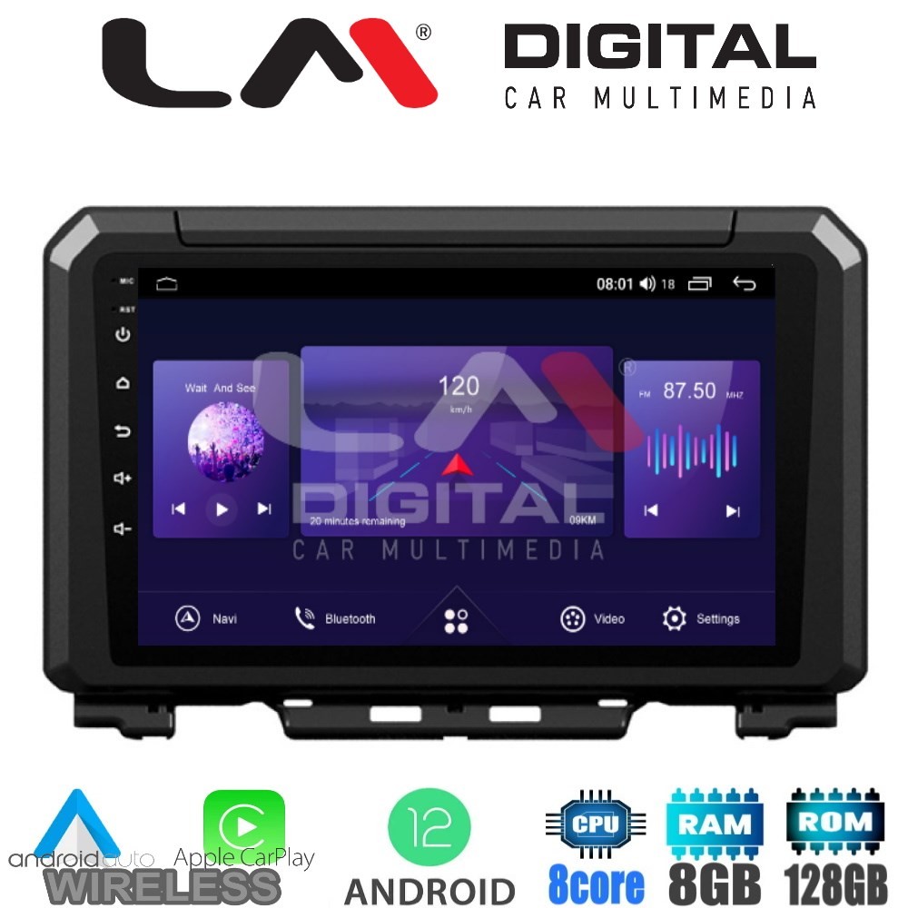 LM Digital - LM ZT8570 GPS Οθόνη OEM Multimedia Αυτοκινήτου για SUZUKI JIMNY 2018 (CarPlay/AndroidAuto/BT/GPS