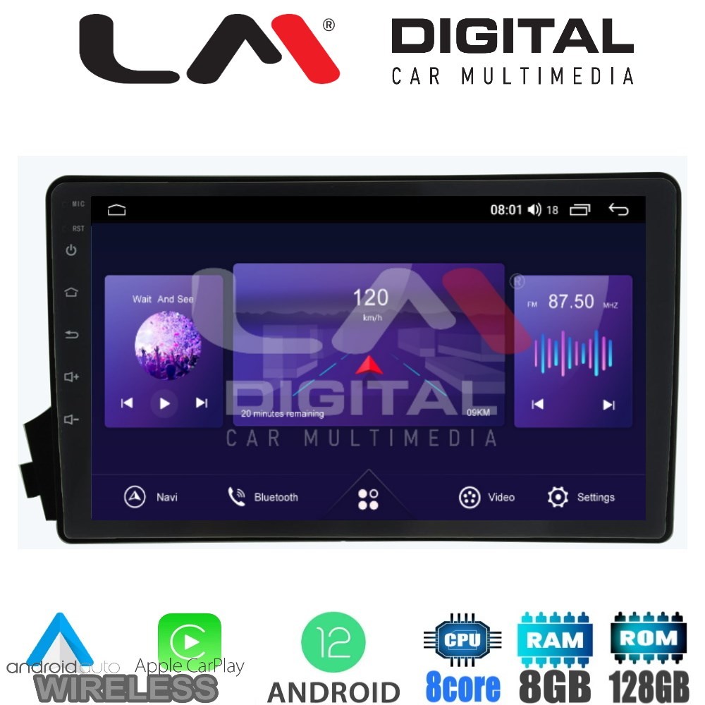 LM Digital - LM ZT8015 GPS Οθόνη OEM Multimedia Αυτοκινήτου για Ssangyong Actyon - Kyron 20062015 (CarPlay/An
