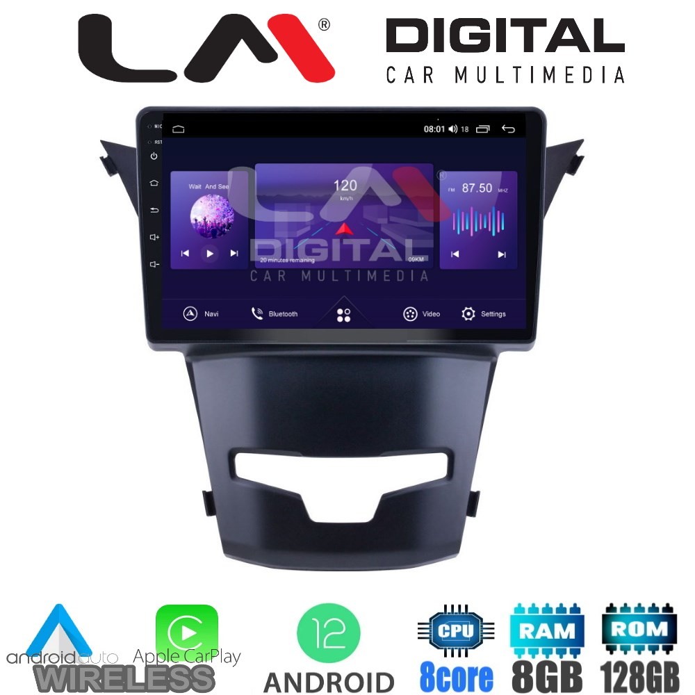 LM Digital - LM ZT8016 GPS Οθόνη OEM Multimedia Αυτοκινήτου για Ssangyong Korando 2014 (CarPlay/AndroidAuto/B