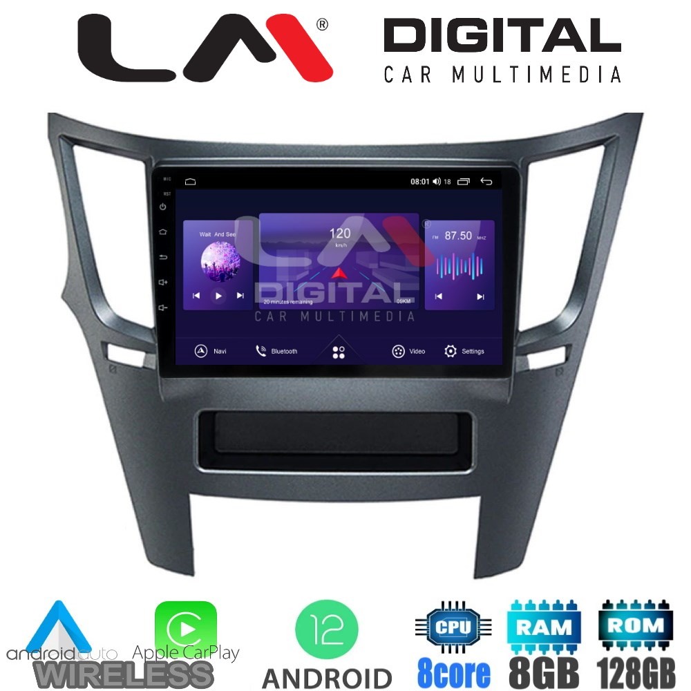 LM Digital - LM ZT8061 GPS Οθόνη OEM Multimedia Αυτοκινήτου για Subaru Legacy-Outback 20092013 (CarPlay/Andro