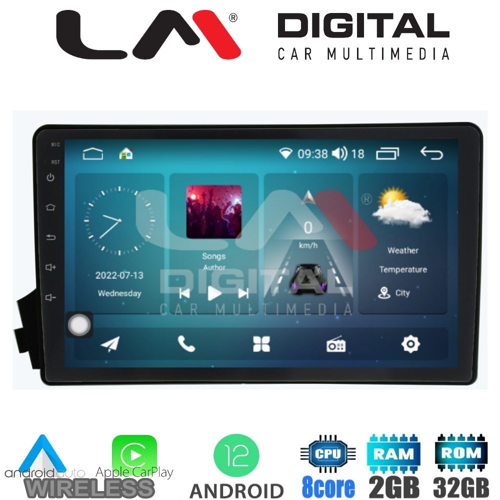 LM Digital - LM ZR8015 GPS Οθόνη OEM Multimedia Αυτοκινήτου για Ssangyong Actyon - Kyron 20062015 (CarPlay/An