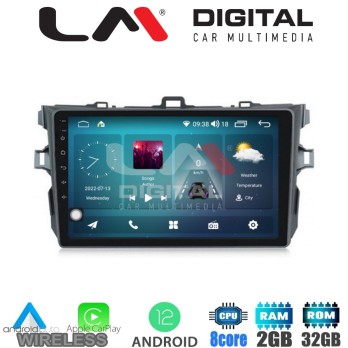 LM Digital - LM ZR8063 GPS Οθόνη OEM Multimedia Αυτοκινήτου για TOYOTA COROLLA 20062012 (CarPlay/AndroidAuto/