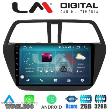 LM Digital - LM ZR8337 GPS Οθόνη OEM Multimedia Αυτοκινήτου για SUZUKI SX4 SCROSS 2014 (CarPlay/AndroidAuto/B
