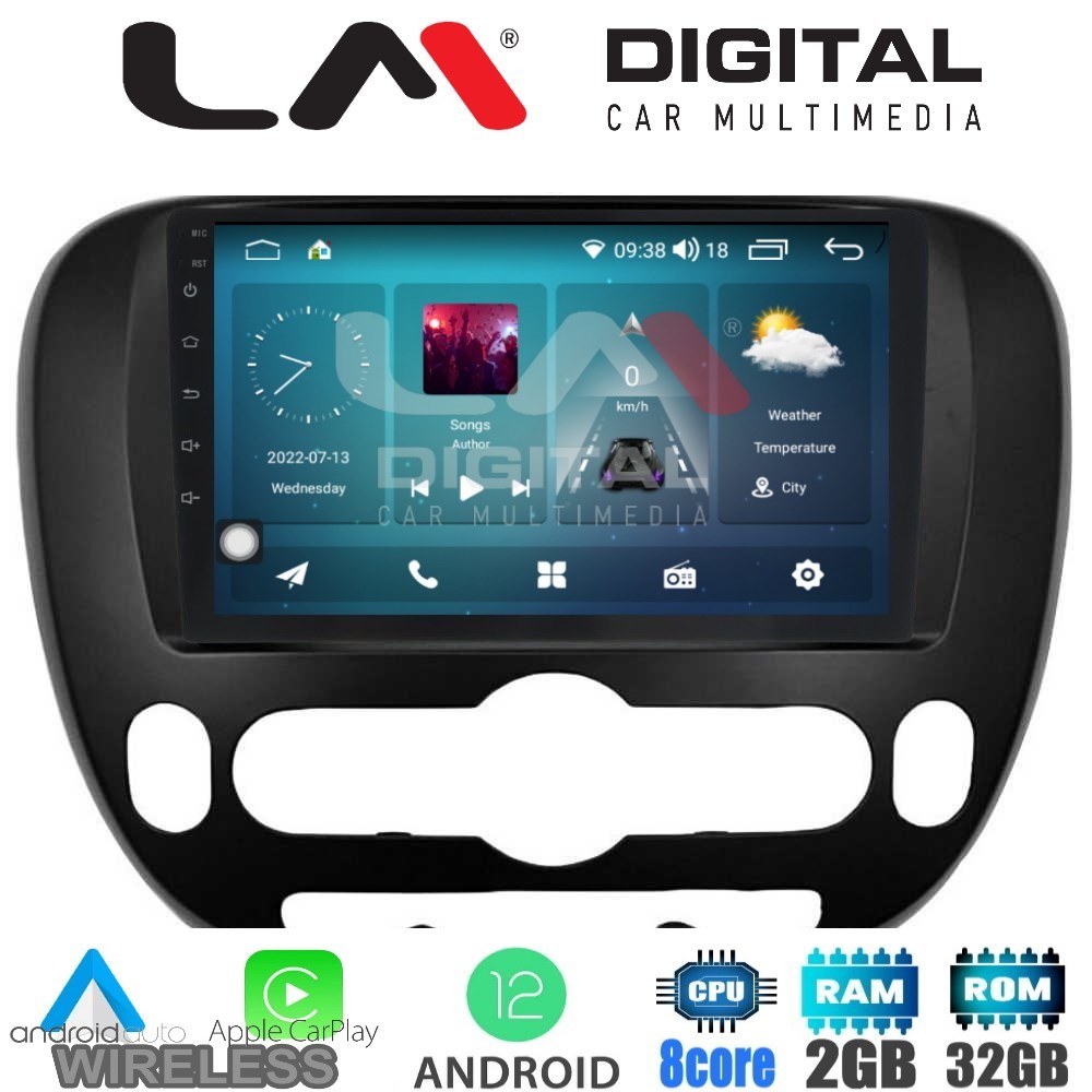 LM Digital - LM ZR8694 GPS Οθόνη OEM Multimedia Αυτοκινήτου για Kia Soul 2014  (CarPlay/AndroidAuto/BT/GPS/WI