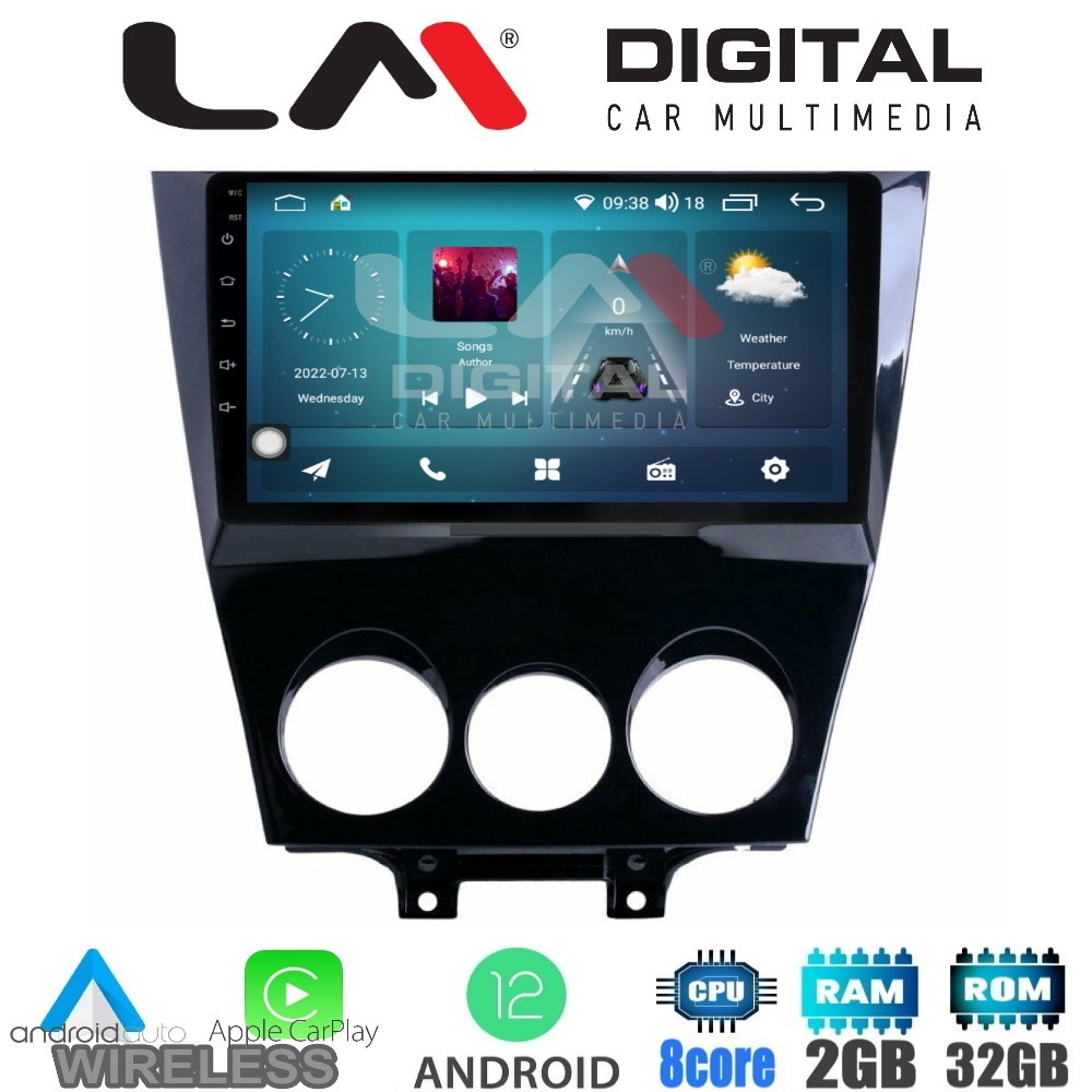 LM Digital - LM ZR8301 GPS Οθόνη OEM Multimedia Αυτοκινήτου για Mazda RX8 20012008 (CarPlay/AndroidAuto/BT/GP