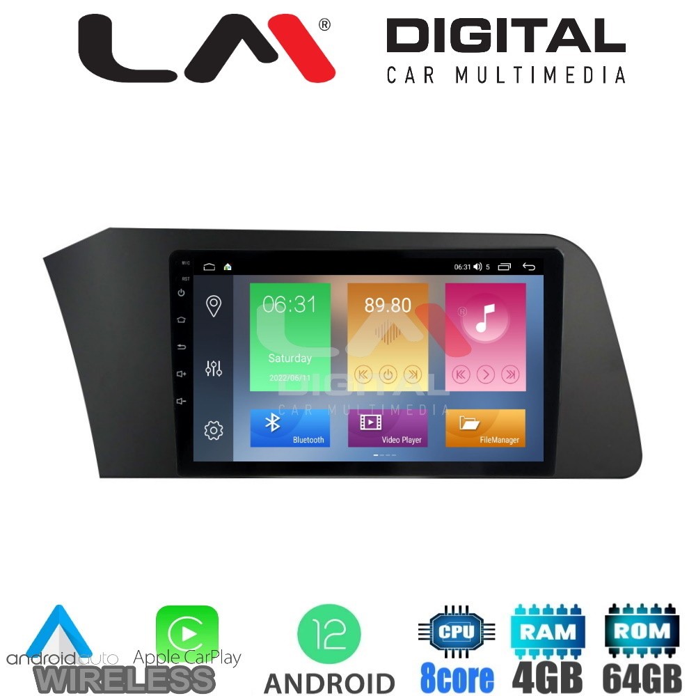 LM Digital - LM ZC8227 GPS Οθόνη OEM Multimedia Αυτοκινήτου για Hyundai Elantra 2021  (CarPlay/AndroidAuto/BT