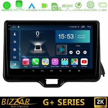 Bizzar G+ Series Toyota Yaris 2020- 8Core Android12 6+128GB Navigation Multimedia Tablet 9"