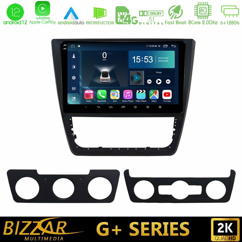 Bizzar G+ Series Skoda Yeti 2009- 8core Android12 6+128GB Navigation Multimedia Tablet 10"