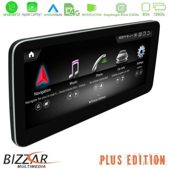 Bizzar OEM Mercedes A/CLA/GLA Class NTG4.5 Android12 (8+128GB) Navigation Multimedia 12,3″ Anti-reflection