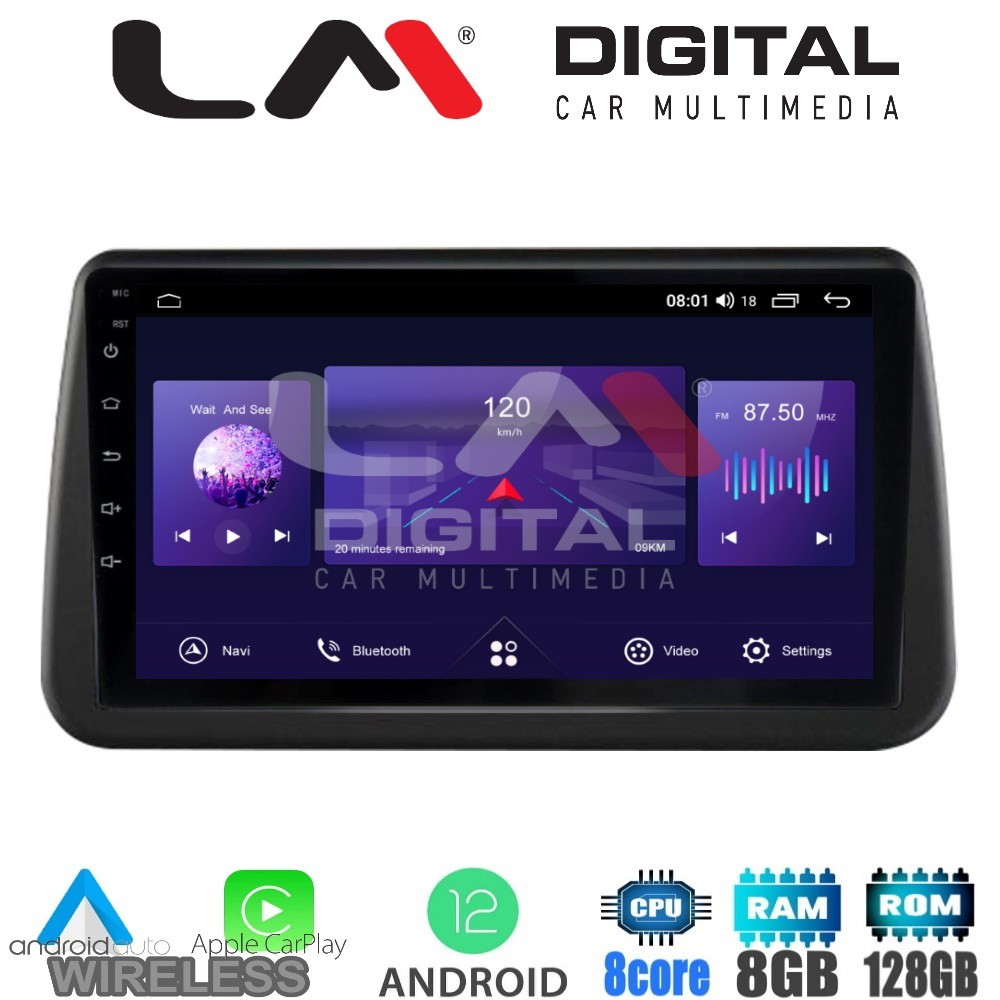 LM Digital - LM ZT8962 GPS Οθόνη OEM Multimedia Αυτοκινήτου για Opel Meriva 2010  2017 (CarPlay/AndroidAuto/B
