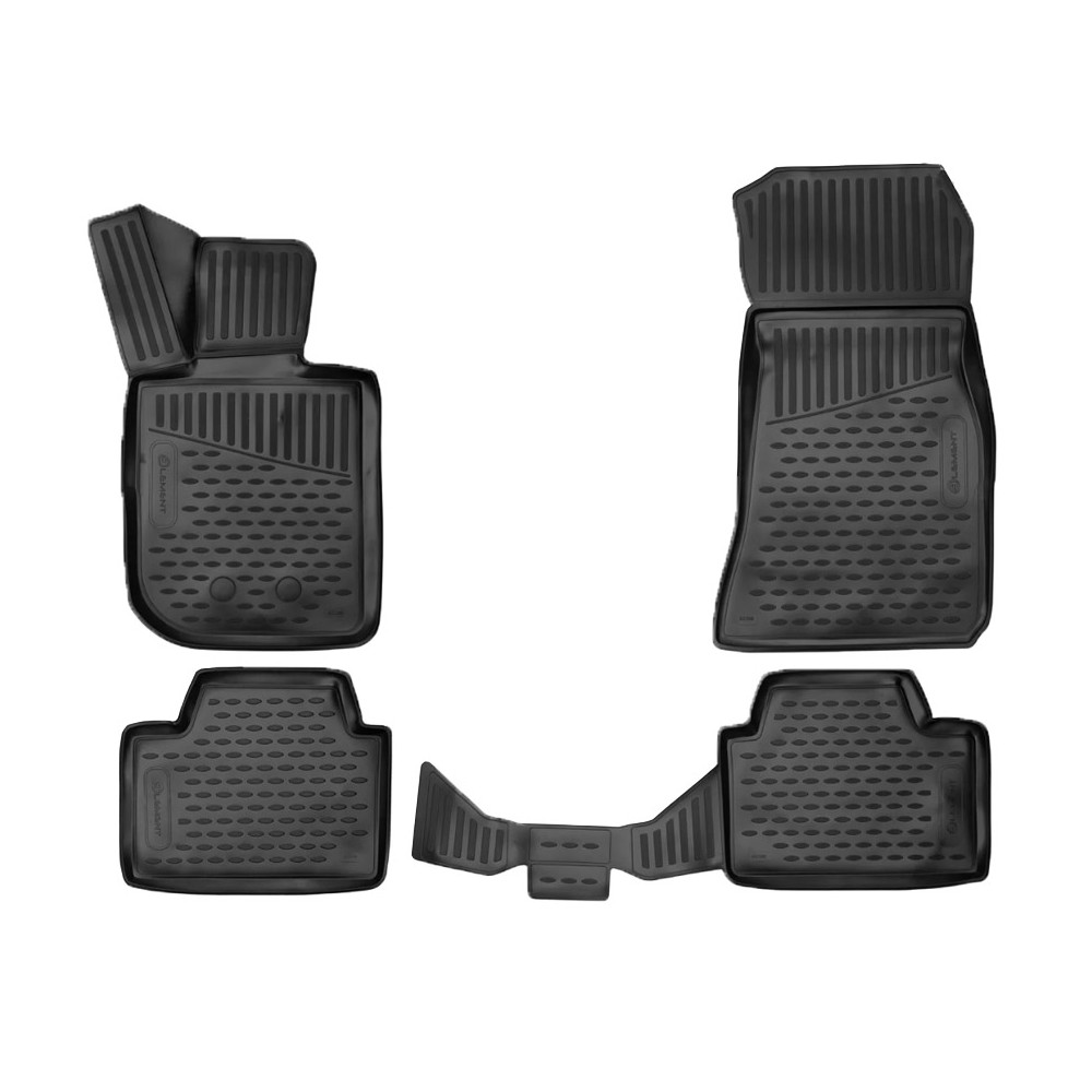 BMW ΣΕΙΡΑ 3 G20 4D 2019+  ΜΑΡΚΕ ΠΑΤΑΚΙΑ ΣΕ ΣΚΑΦΗ TPE ΛΑΣΤΙΧΟ ΣΕ ΜΑΥΡΟ ΧΡΩΜΑ NOVLINE - 4 ΤΕΜ.​