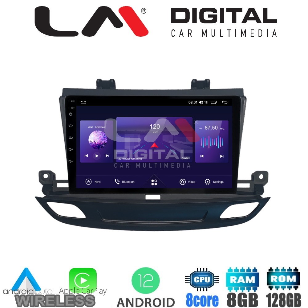 LM Digital - LM ZT8339 GPS Οθόνη OEM Multimedia Αυτοκινήτου για Opel Insignia 2018 (CarPlay/AndroidAuto/BT/GP