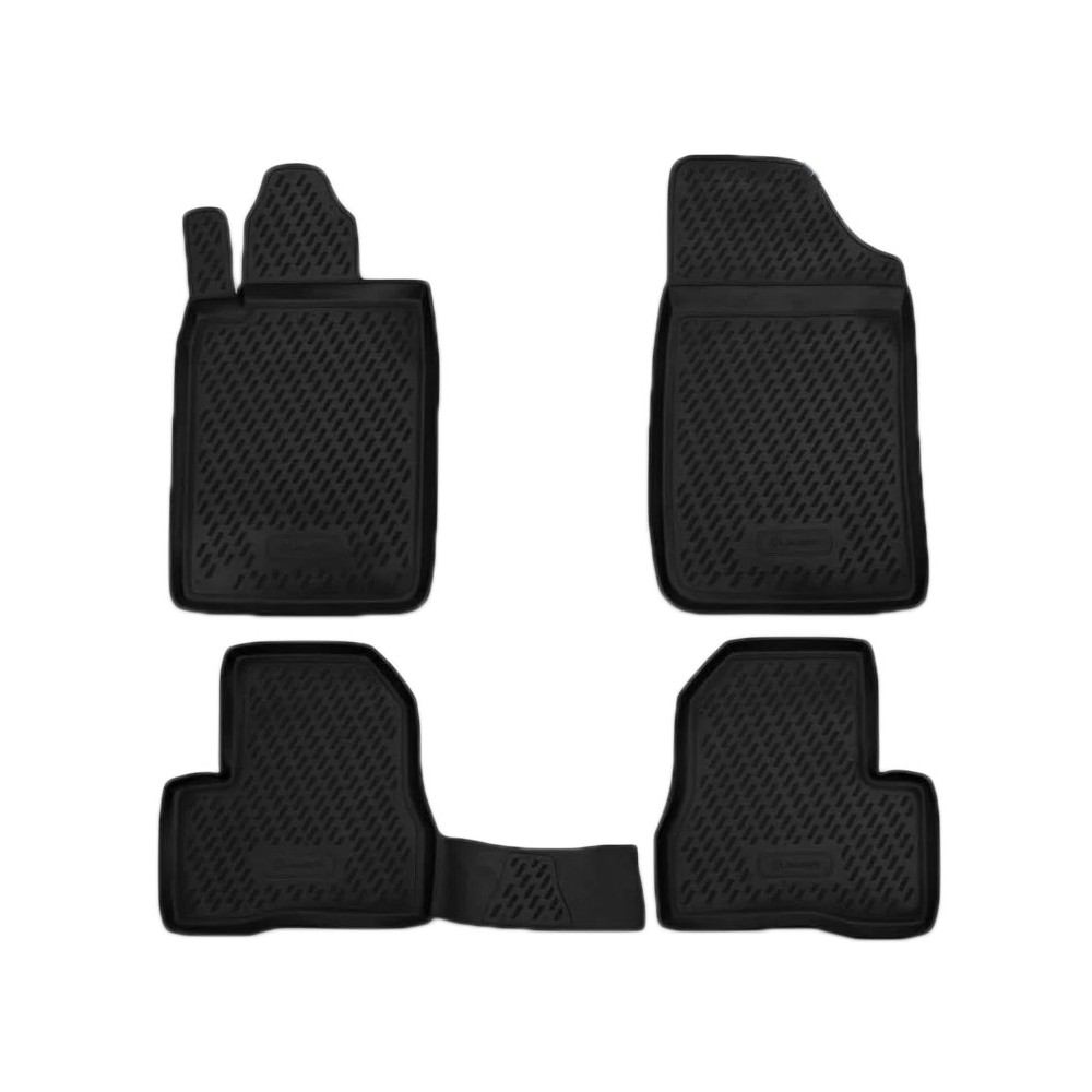 PEUGEOT 206 3/5D 1998+ ΜΑΡΚΕ ΠΑΤΑΚΙΑ ΣΕ ΣΚΑΦΗ TPE ΛΑΣΤΙΧΟ ΣΕ ΜΑΥΡΟ ΧΡΩΜΑ NOVLINE - 4 ΤΕΜ.