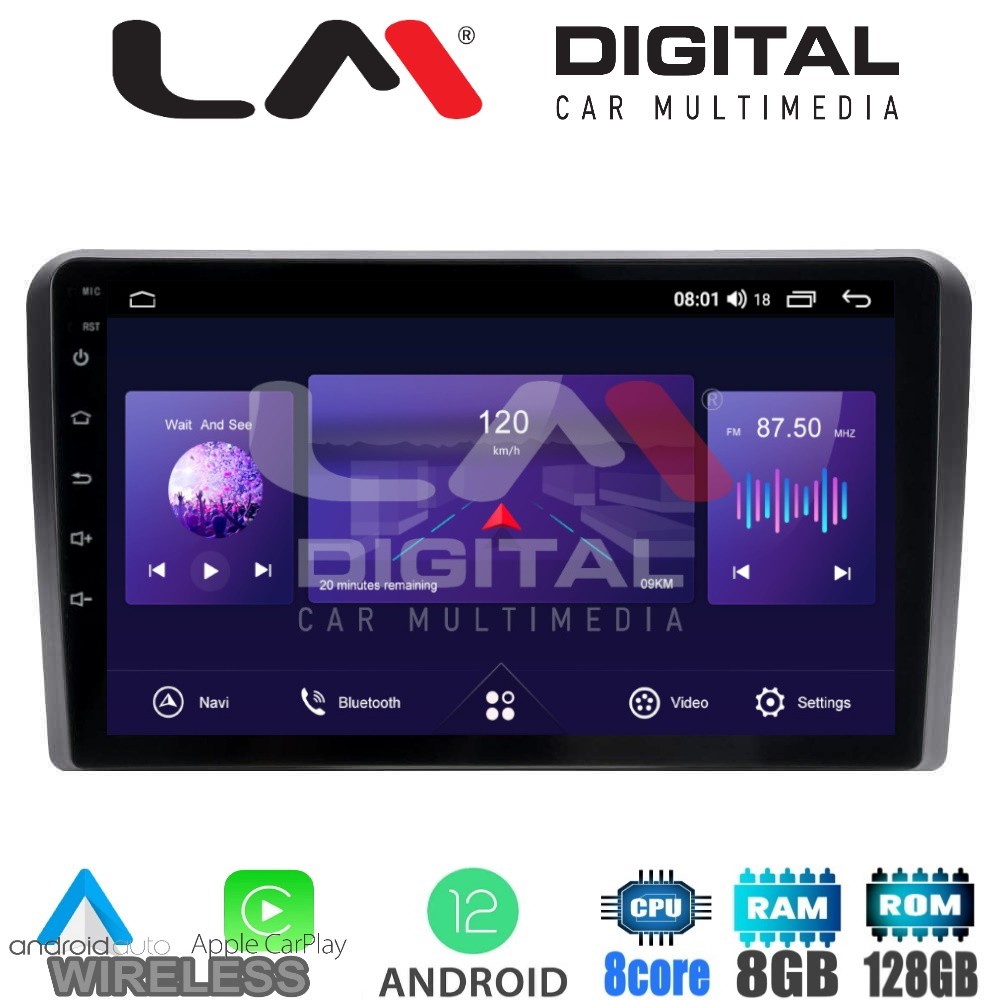 LM Digital - LM ZT8761 GPS Οθόνη OEM Multimedia Αυτοκινήτου για Honda Jazz 2019 (CarPlay/AndroidAuto/BT/GPS/W
