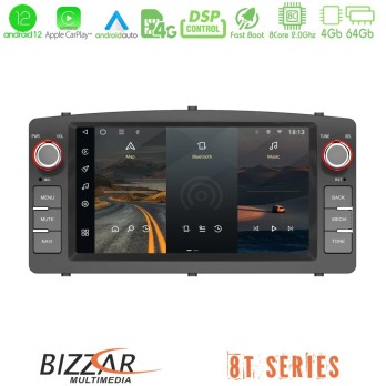 Bizzar OEM Toyota Corolla 2002-2006 8core Android12 4+32GB Navigation Multimedia Deckless 7" με Carplay/AndroidAuto