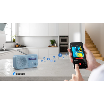SHARP DIGITAL RADIO DR-P420 STEEL BLUE