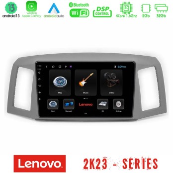 Lenovo Car Pad Jeep Grand Cherokee 2005-2007 4core Android 13 2+32GB Navigation Multimedia Tablet 10"