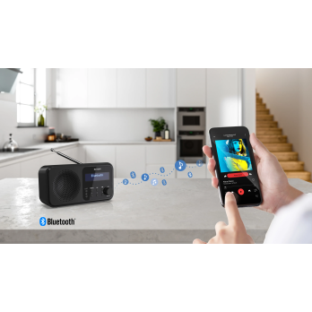 SHARP DIGITAL RADIO BLACK DR-P420