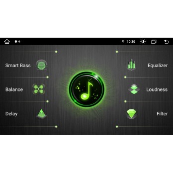 Bizzar Ultra Series Peugeot 206 8core Android13 8+128GB Navigation Multimedia Tablet 9"