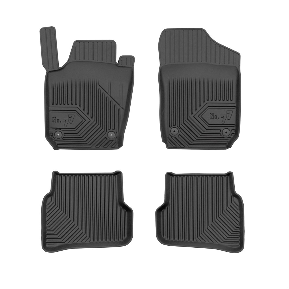 Πατάκια-Σκαφάκια No77 για Seat Ibiza 2008-2017 Skoda Fabia 2014-2021 VW Polo 2009-2017 4τμχ Frogum