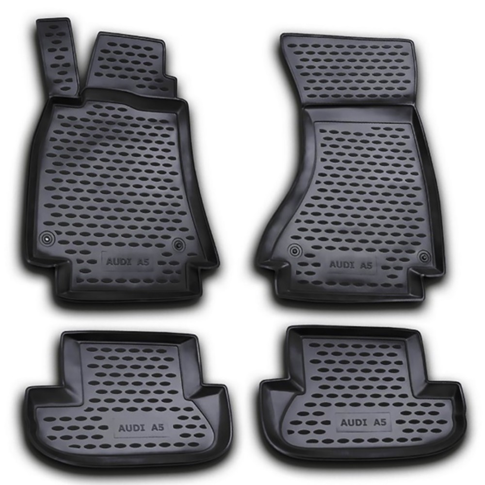 AUDI A5 2009-2016 ΜΑΡΚΕ ΠΑΤΑΚΙΑ ΣΕ ΣΚΑΦΗ TPE ΛΑΣΤΙΧΟ ΣΕ ΜΑΥΡΟ ΧΡΩΜΑ NOVLINE - 4 ΤΕΜ.