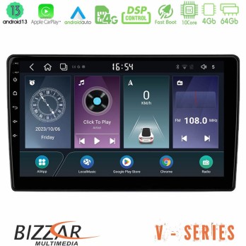 Bizzar V Series Toyota Yaris 2020- 10core Android13 4+64GB Navigation Multimedia Tablet 9"