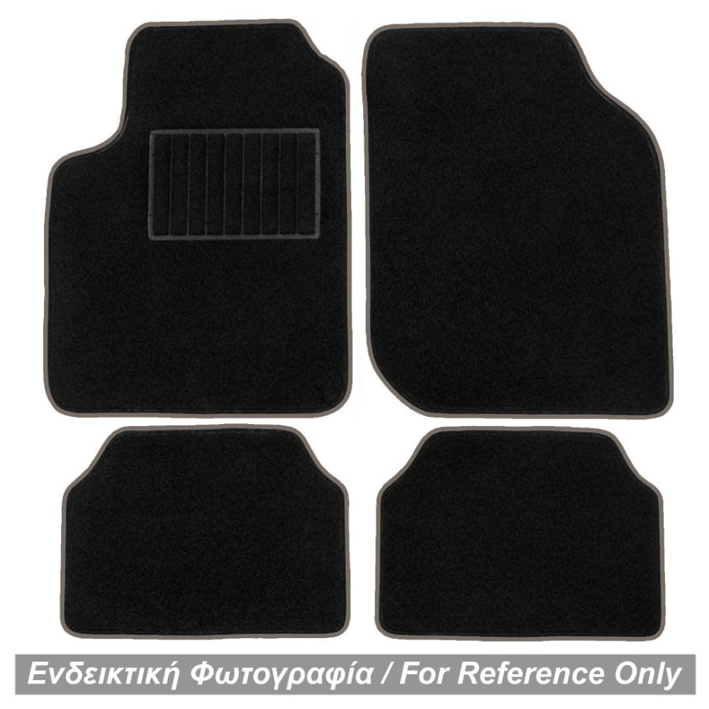 TYPE-B UNIVERSAL ΠΑΤΑΚΙΑ ΜΟΚΕΤΑ (ΜΑΥΡΟ ΜΕ ΓΚΡΙ ΡΕΛΙ) - 4 ΤΕΜ.