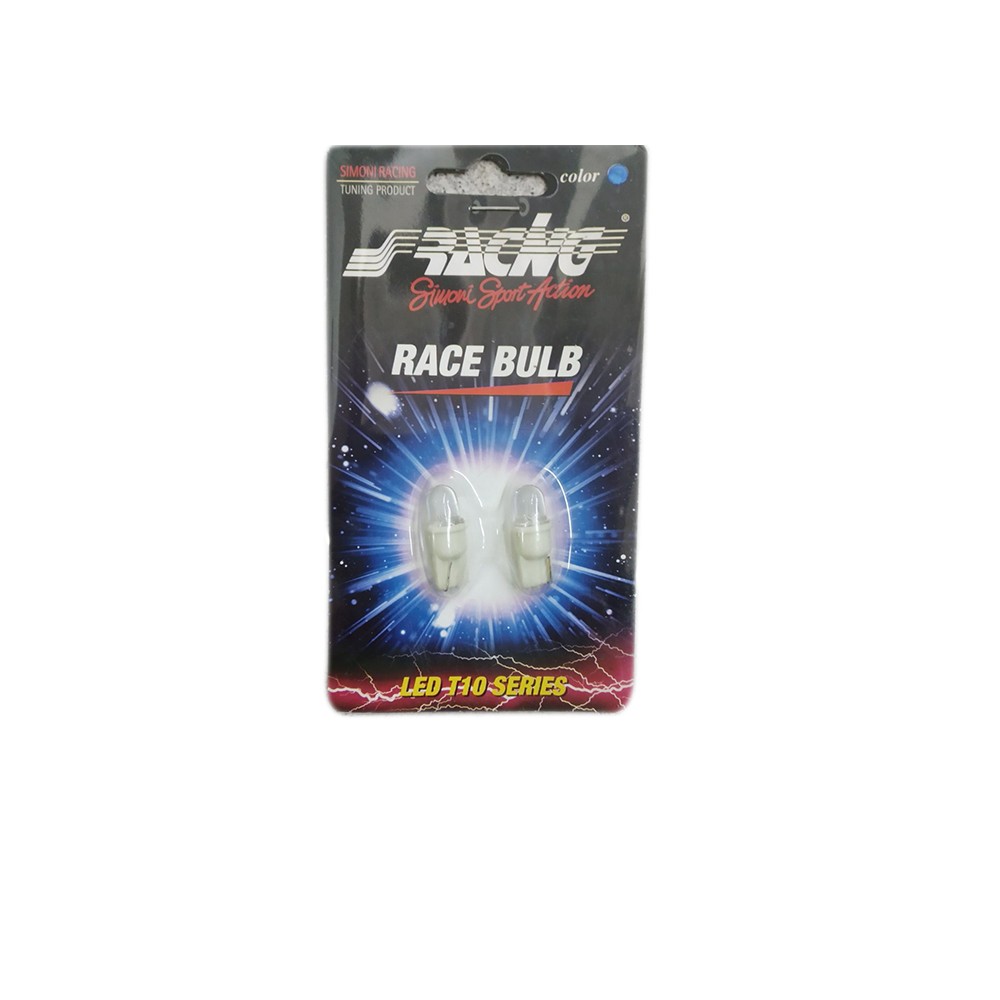 T10 W5W 12V W2,1x9,5d 1LED ΚΑΡΦΙ ΜΠΛΕ (ΚΑΡΦΩΤΟ ΑΚΑΛΥΚΟ) BLISTER 2ΤΕΜ.