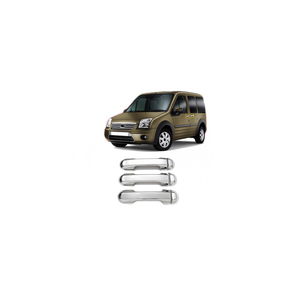 FORD TRANSIT CONNECT 2002-2014 ΧΕΡΟΥΛΙΑ ΠΟΡΤΑΣ ΧΡΩΜΙΟ ΜΕΤΑΛΛΙΚΟ 3ΤΕΜ.