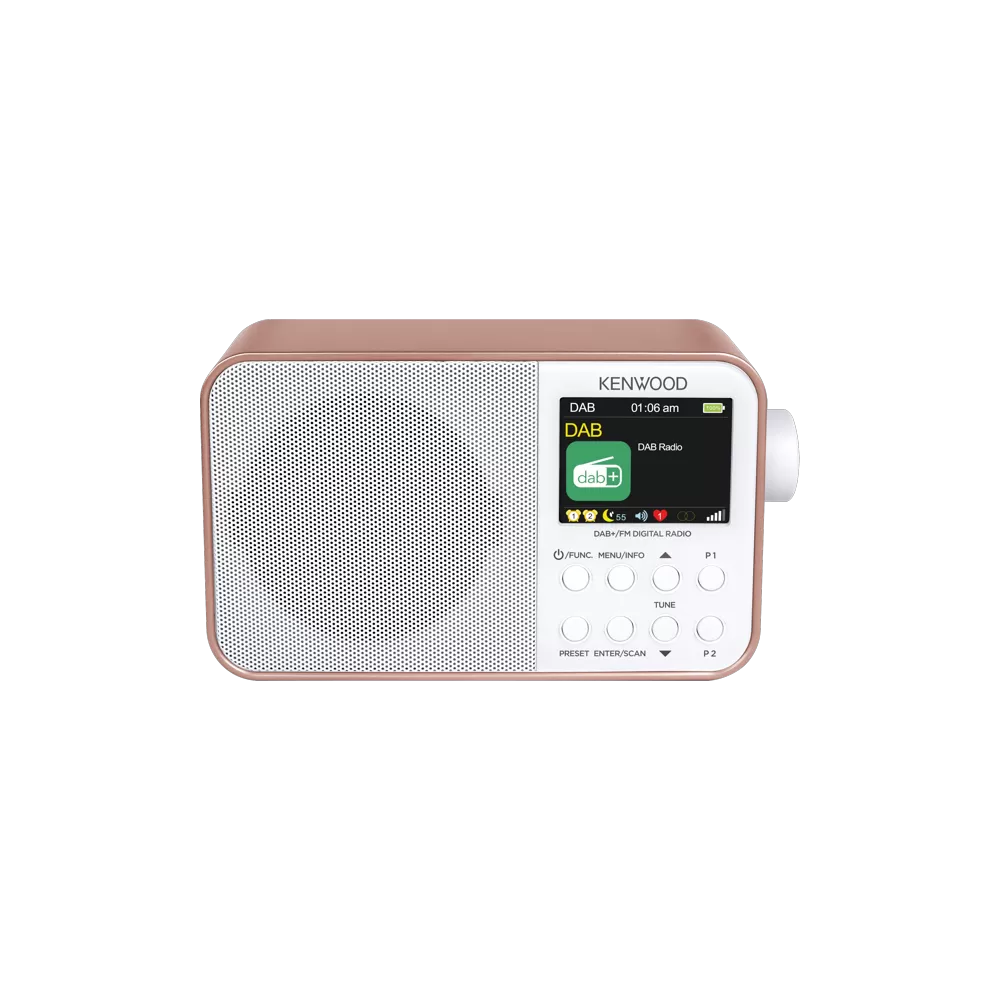 KENWOOD PORTABLE DAB/BT ROZE-GOLD/WHITE CR-M30DAB-R