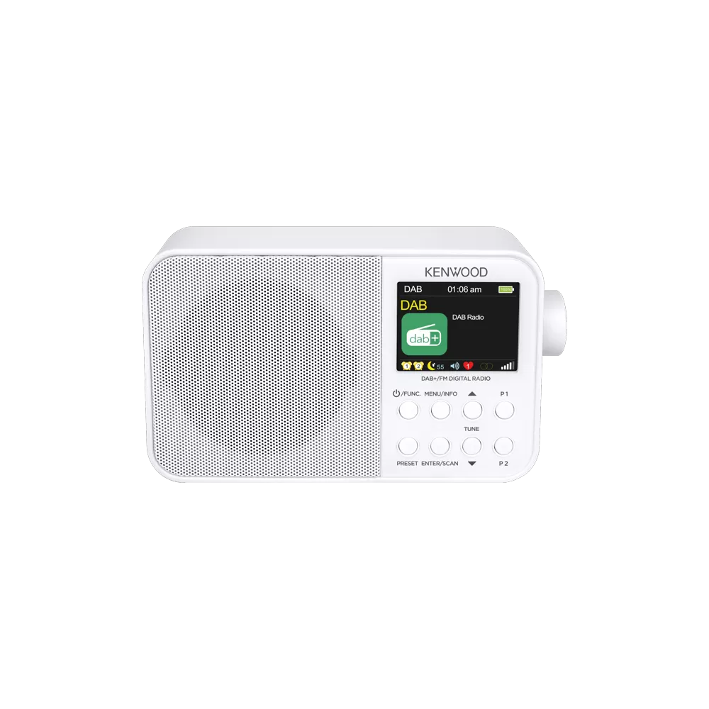 KENWOOD PORTABLE DAB/BT WHITE CR-M30DAB-W