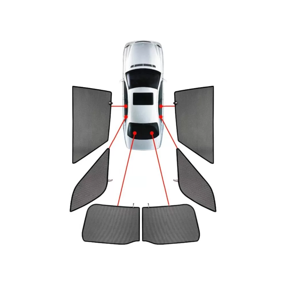 FIAT DOBLO 5D 01-10 ΚΟΥΡΤΙΝΑΚΙΑ ΜΑΡΚΕ CAR SHADES - 6 ΤΕΜ.