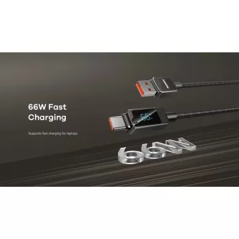 REMAX RC-C070_A-C USB-A to Type-C 66W Fast Charging Cable with Display