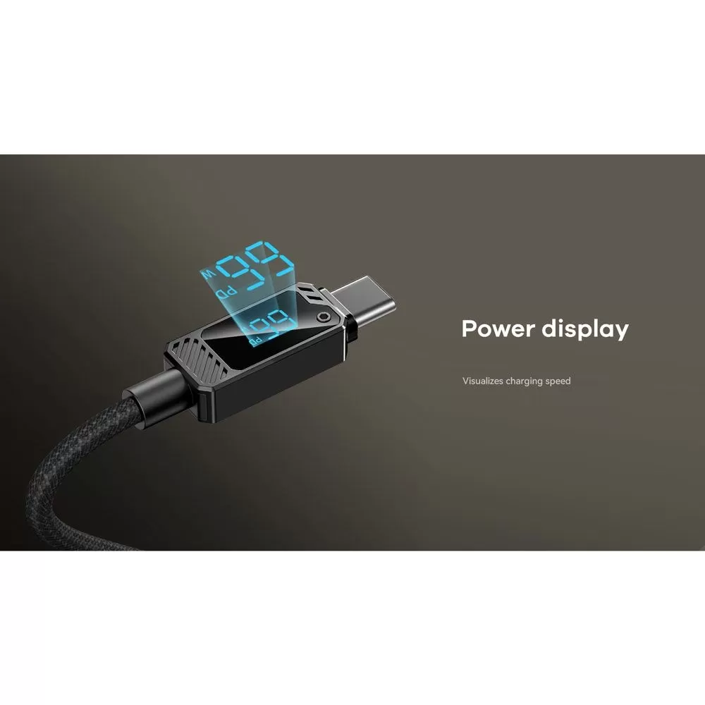 REMAX RC-C070_A-C USB-A to Type-C 66W Fast Charging Cable with Display
