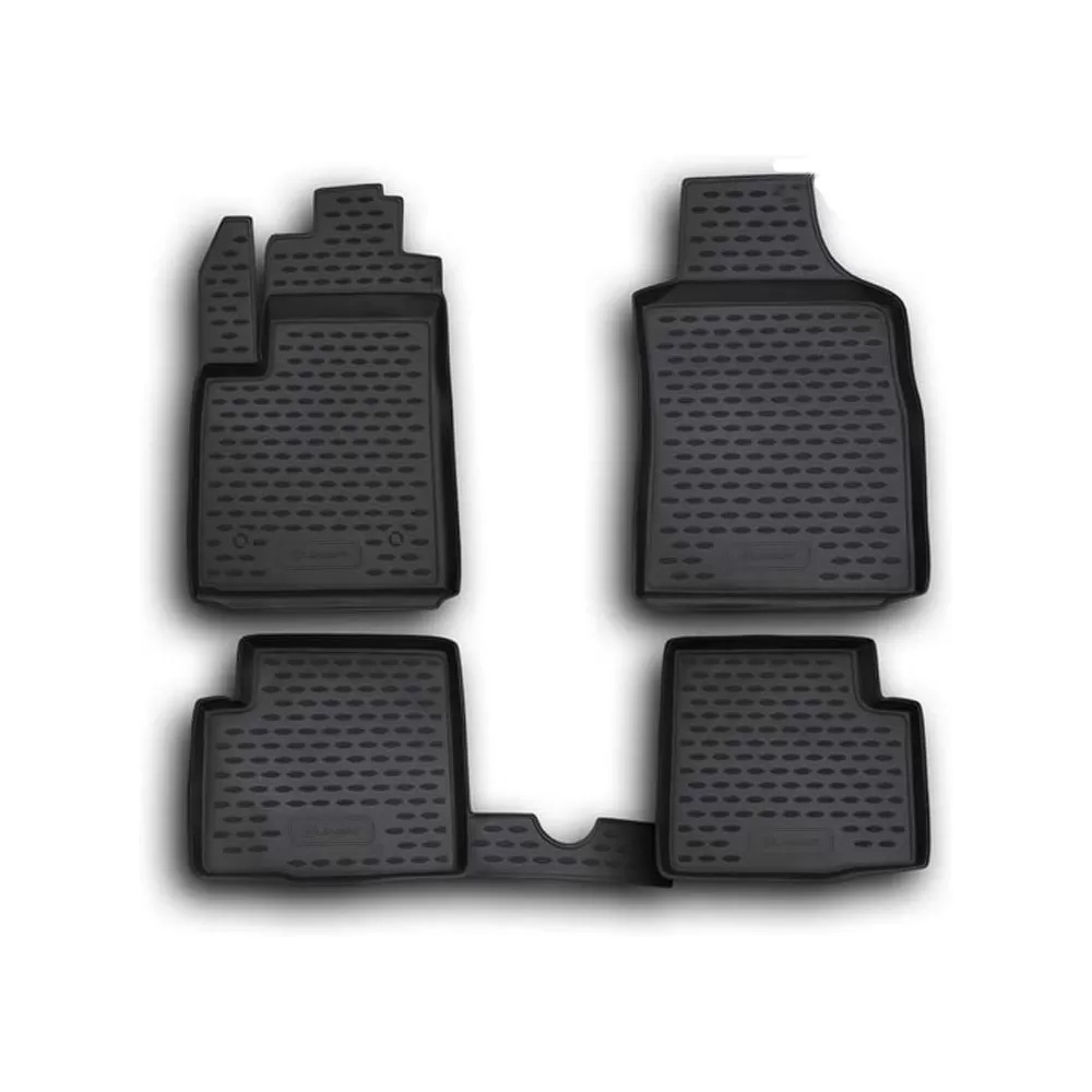 FIAT 500 2007-2015 ΜΑΡΚΕ ΠΑΤΑΚΙΑ ΣΕ ΣΚΑΦΗ TPE ΛΑΣΤΙΧΟ ΣΕ ΜΑΥΡΟ ΧΡΩΜΑ NOVLINE - 4 ΤΕΜ.