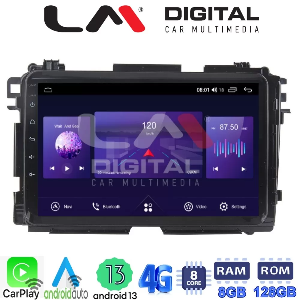 LM Digital - LM ZT8421 GPS Οθόνη OEM Multimedia Αυτοκινήτου για HONDA HRV 2015 (CarPlay/AndroidAuto/BT/GPS/WI