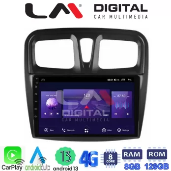 LM Digital - LM ZT8557 GPS Οθόνη OEM Multimedia Αυτοκινήτου για Dacia Santero 2012  2020 (CarPlay/AndroidAuto