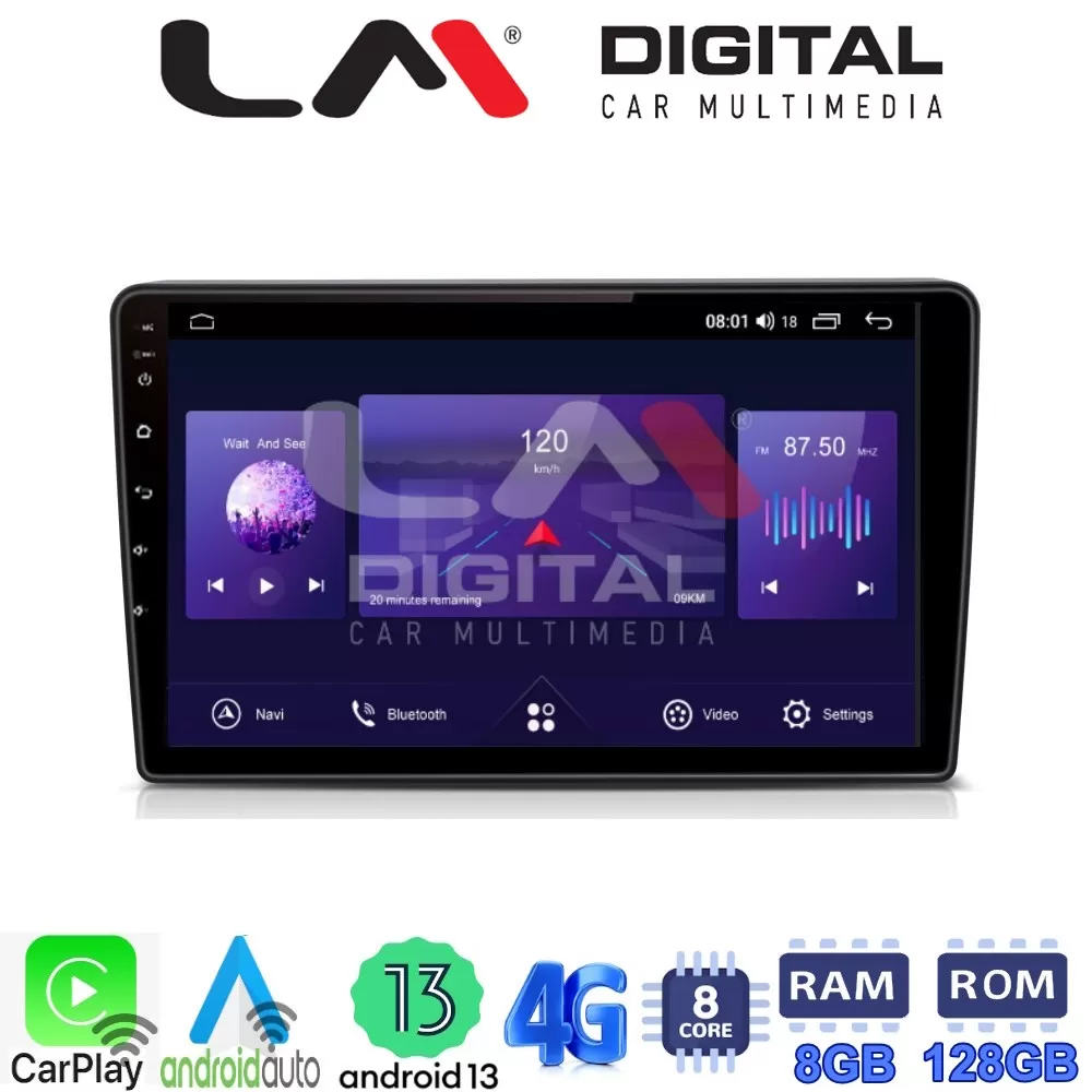 LM Digital - LM ZT8019 GPS Οθόνη OEM Multimedia Αυτοκινήτου για Opel AstraH, CorsaD, Suzuki Ignis (CarPlay/An