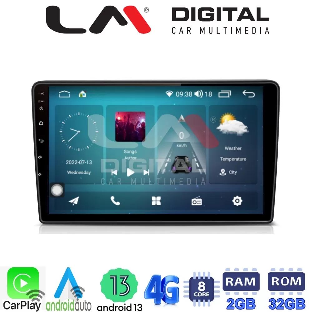 LM Digital - LM ZR8019 GPS Οθόνη OEM Multimedia Αυτοκινήτου για Opel AstraH, CorsaD, Suzuki Ignis (CarPlay/An