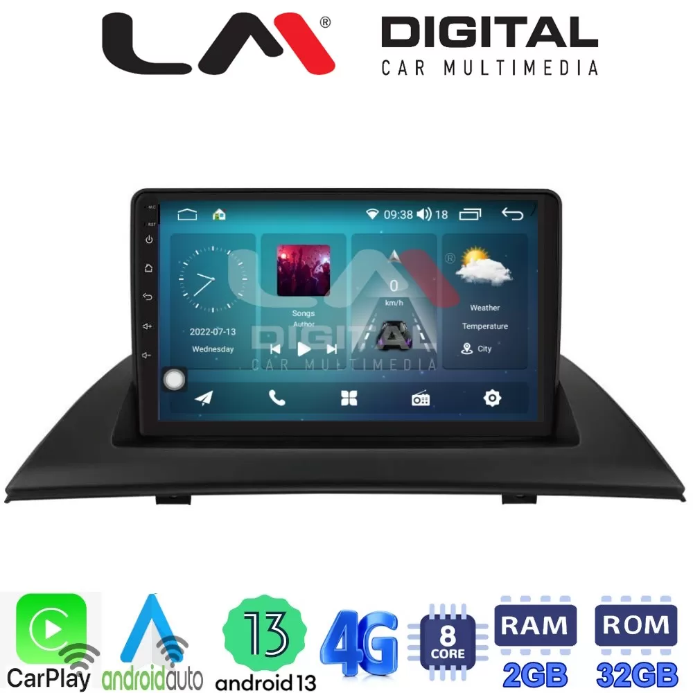 LM Digital - LM ZR8103 GPS Οθόνη OEM Multimedia Αυτοκινήτου για BMW X3 2003  2010 (CarPlay/AndroidAuto/BT/GPS