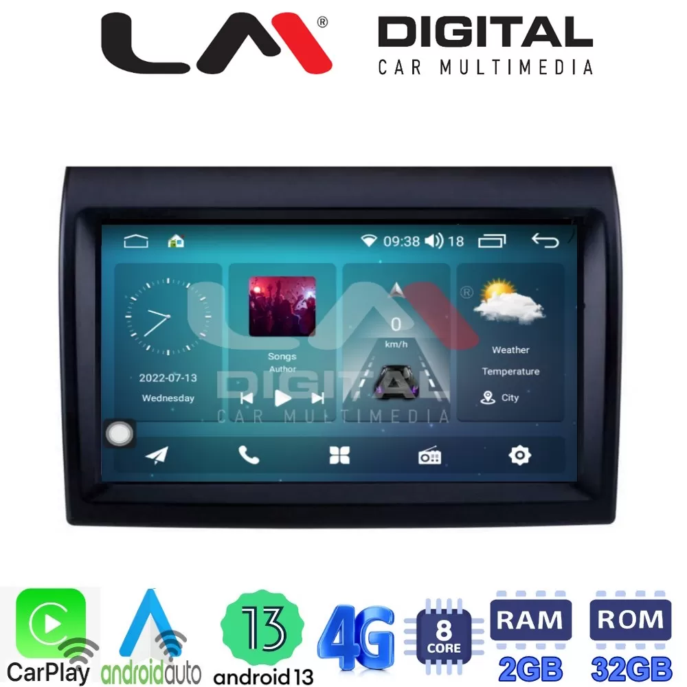 LM Digital - LM ZR8193 GPS Οθόνη OEM Multimedia Αυτοκινήτου για DUCATO, BOXER, JUMBER (CarPlay/AndroidAuto/BT