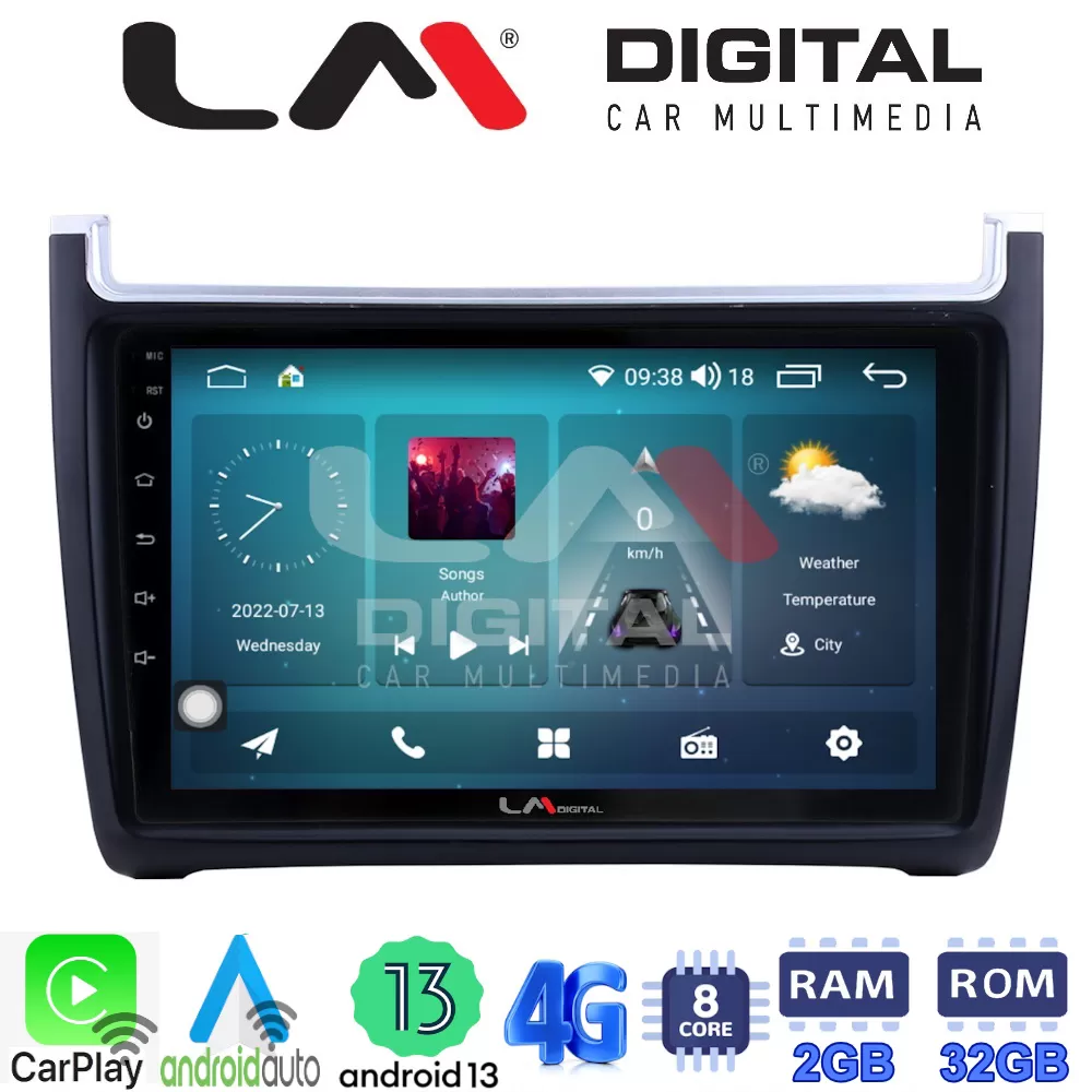 LM Digital - LM ZR8405 GPS Οθόνη OEM Multimedia Αυτοκινήτου για VW POLO 20142017 & CADDY 2015 (CarPlay/Androi