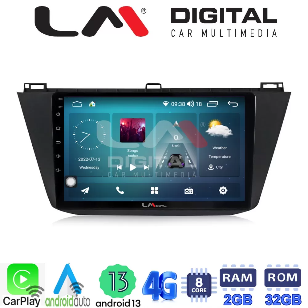 LM Digital - LM ZR8420 GPS Οθόνη OEM Multimedia Αυτοκινήτου για VOLKSWAGEN TIGUAN 2016 (CarPlay/AndroidAuto/B